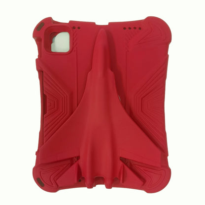 For iPad Air 11 2024 360 Rotation Aircraft Holder EVA Shockproof Tablet Case(Red) - iPad Air 11 2024 Cases by PMC Jewellery | Online Shopping South Africa | PMC Jewellery | Buy Now Pay Later Mobicred