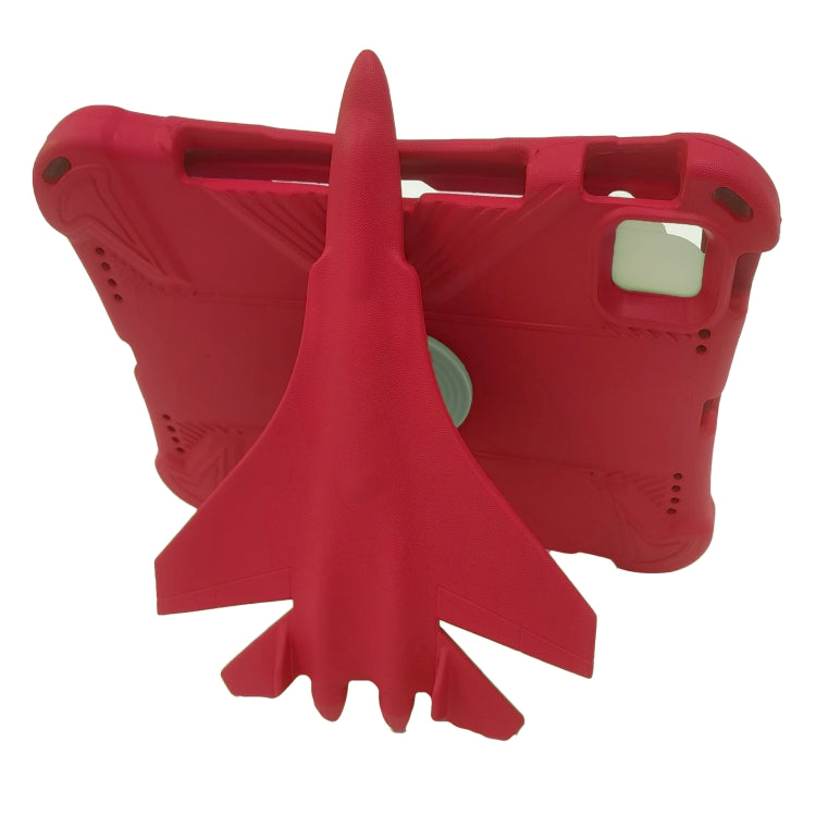 For iPad Pro 11 2024 360 Rotation Aircraft Holder EVA Shockproof Tablet Case(Red) - iPad Pro 11 2024 Cases by PMC Jewellery | Online Shopping South Africa | PMC Jewellery | Buy Now Pay Later Mobicred