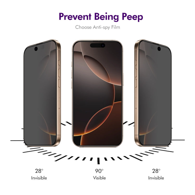 For iPhone 16 Pro ENKAY Easy Install Anti-peeping Privacy Full Screen Tempered Glass Film - iPhone 16 Pro Tempered Glass by ENKAY | Online Shopping South Africa | PMC Jewellery | Buy Now Pay Later Mobicred