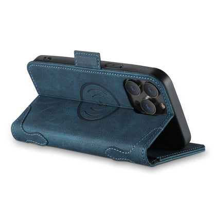 For iPhone 12 / 12 Pro SUTENI J07 Multifunctional Horizontal Flip Magsafe Leather Phone Case(Blue) - iPhone 12 / 12 Pro Cases by Suteni | Online Shopping South Africa | PMC Jewellery | Buy Now Pay Later Mobicred