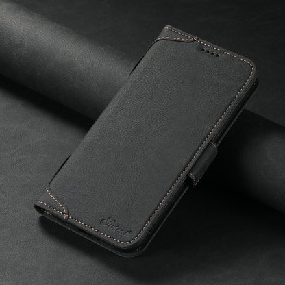 For iPhone 13 SUTENI J07 Multifunctional Horizontal Flip Magsafe Leather Phone Case(Black) - iPhone 13 Cases by Suteni | Online Shopping South Africa | PMC Jewellery | Buy Now Pay Later Mobicred