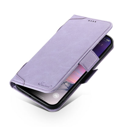 For iPhone 14 Plus SUTENI J07 Multifunctional Horizontal Flip Magsafe Leather Phone Case(Purple) - iPhone 14 Plus Cases by Suteni | Online Shopping South Africa | PMC Jewellery | Buy Now Pay Later Mobicred