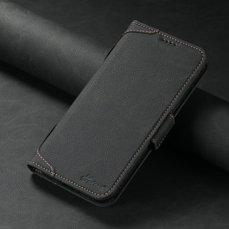 For iPhone 15 SUTENI J07 Multifunctional Horizontal Flip Magsafe Leather Phone Case(Black) - iPhone 15 Cases by Suteni | Online Shopping South Africa | PMC Jewellery | Buy Now Pay Later Mobicred