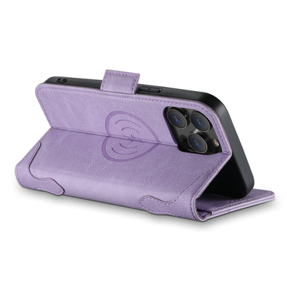 For iPhone 15 Pro SUTENI J07 Multifunctional Horizontal Flip Magsafe Leather Phone Case(Purple) - iPhone 15 Pro Cases by Suteni | Online Shopping South Africa | PMC Jewellery | Buy Now Pay Later Mobicred