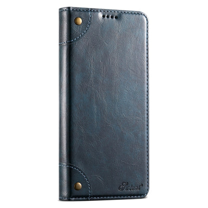 For Samsung Galaxy S24 5G Suteni Baroque Calf Texture Buckle Wallet Leather Phone Case(Blue) - Galaxy S24 5G Cases by Suteni | Online Shopping South Africa | PMC Jewellery | Buy Now Pay Later Mobicred