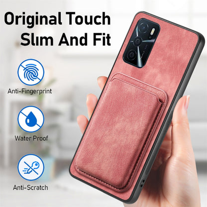 For OPPO K11 5G Retro Leather Card Bag Magnetic Phone Case(Pink) - OPPO Cases by PMC Jewellery | Online Shopping South Africa | PMC Jewellery | Buy Now Pay Later Mobicred