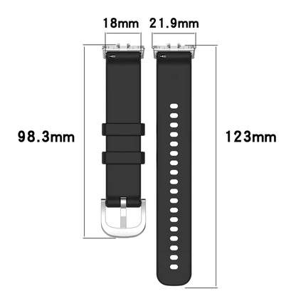 For Samsung Galaxy Fit 3 SM-R390 Metal Connector Liquid Glossy Silicone Watch Band(White) - Watch Bands by PMC Jewellery | Online Shopping South Africa | PMC Jewellery