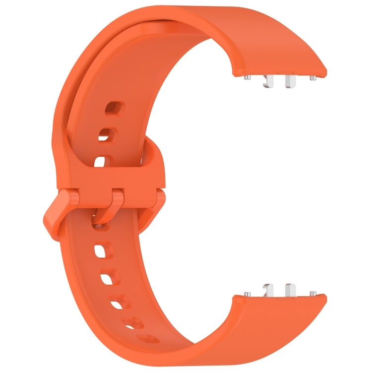 For Samsung Galaxy Fit 3 SM-R390 Solid Color Buckle Silicone Watch Band(Orange) - Watch Bands by PMC Jewellery | Online Shopping South Africa | PMC Jewellery