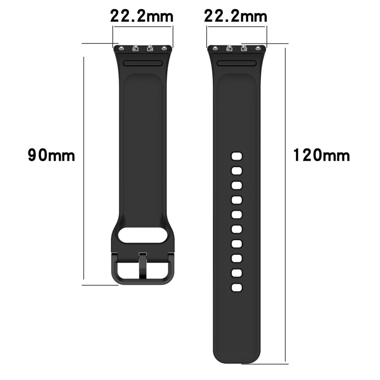 For Samsung Galaxy Fit 3 SM-R390 Solid Color Buckle Silicone Watch Band(Orange) - Watch Bands by PMC Jewellery | Online Shopping South Africa | PMC Jewellery