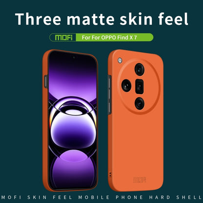 For OPPO Find X7 MOFI Qin Series Skin Feel All-inclusive PC Phone Case(Green) - Find X7 Cases by MOFI | Online Shopping South Africa | PMC Jewellery