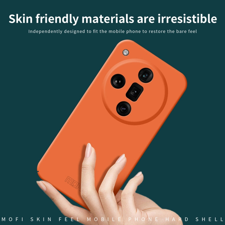 For OPPO Find X7 MOFI Qin Series Skin Feel All-inclusive PC Phone Case(Orange) - Find X7 Cases by MOFI | Online Shopping South Africa | PMC Jewellery