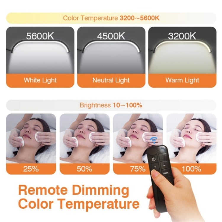 HD-G63X Floor Standing Remote Dimming LED Moon Lamp Manicure Eyelash Beauty Lamp(US Plug) - Selfie Light by PMC Jewellery | Online Shopping South Africa | PMC Jewellery | Buy Now Pay Later Mobicred