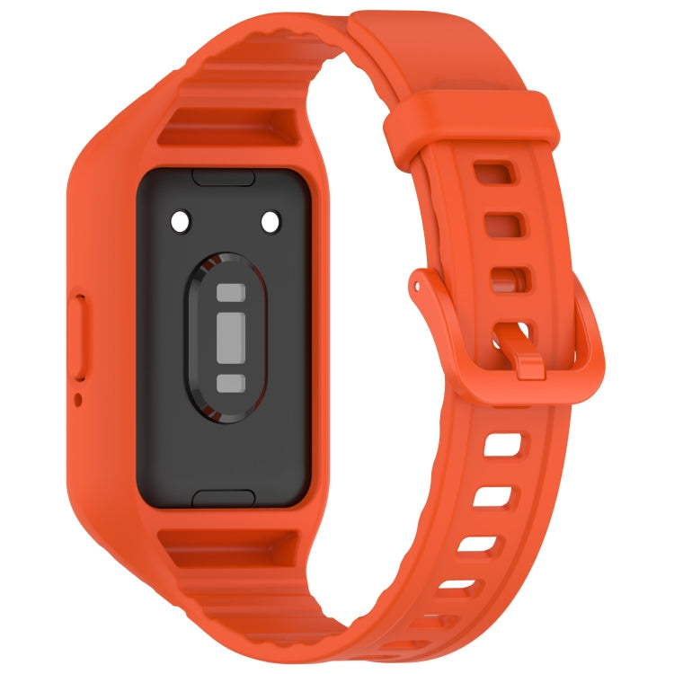 For Samsung Galaxy Fit 3 Integrated TPU Watch Band(Orange) - Watch Bands by PMC Jewellery | Online Shopping South Africa | PMC Jewellery