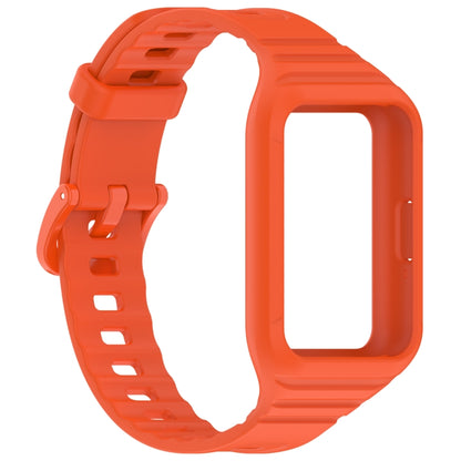 For Samsung Galaxy Fit 3 Integrated TPU Watch Band(Orange) - Watch Bands by PMC Jewellery | Online Shopping South Africa | PMC Jewellery