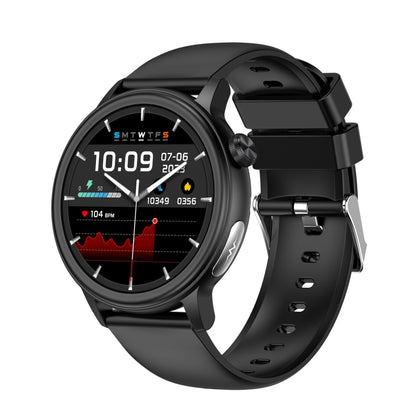ET470 1.39 inch Color Screen Smart Watch Silicone Strap, Support Bluetooth Call / ECG(Black) - Smart Watches by PMC Jewellery | Online Shopping South Africa | PMC Jewellery