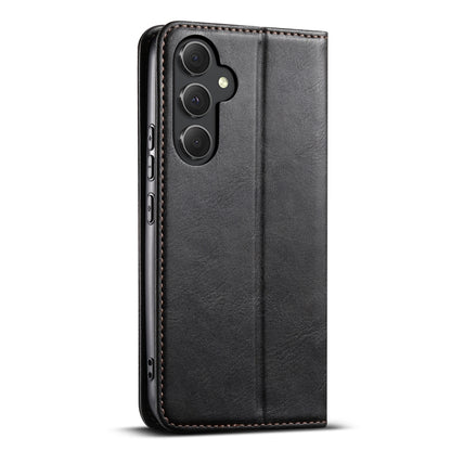 For Samsung Galaxy S24+ 5G Suteni J02 Oil Wax Wallet Leather Phone Case(Black) - Galaxy S24+ 5G Cases by Suteni | Online Shopping South Africa | PMC Jewellery | Buy Now Pay Later Mobicred