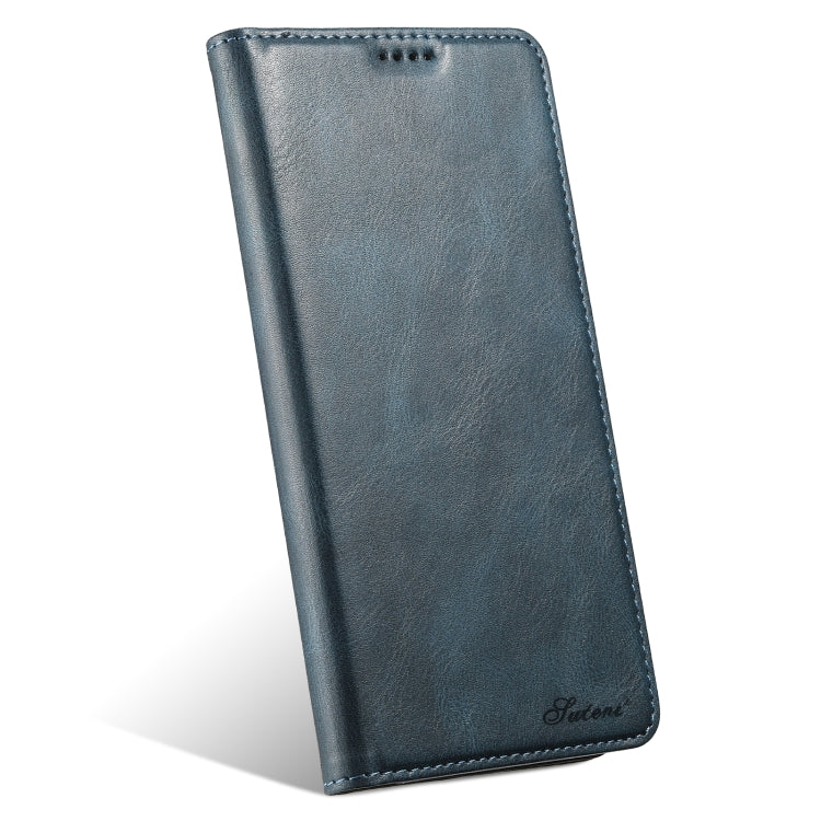 For Samsung Galaxy S24 5G Suteni J02 Oil Wax Wallet Leather Phone Case(Blue) - Galaxy S24 5G Cases by Suteni | Online Shopping South Africa | PMC Jewellery | Buy Now Pay Later Mobicred