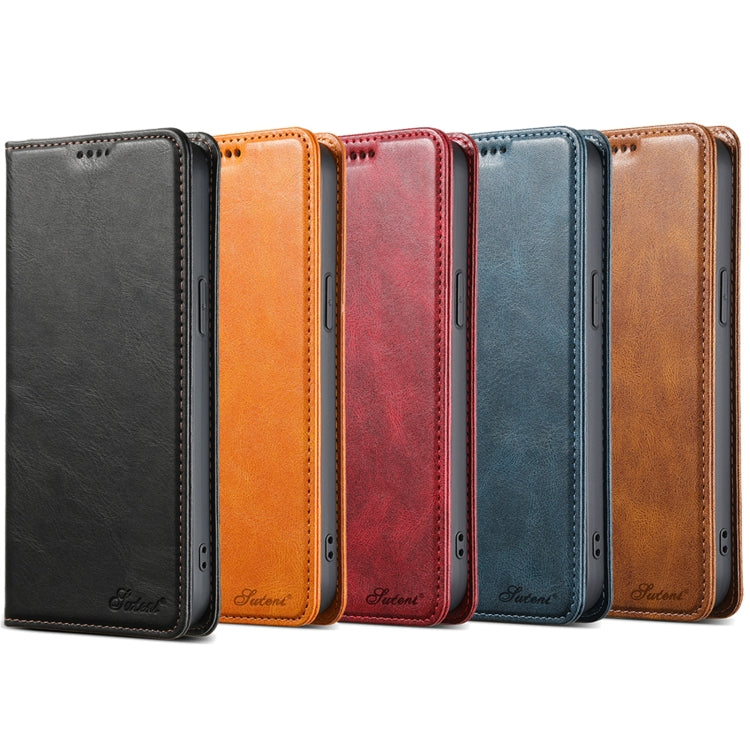 For Samsung Galaxy S24+ 5G Suteni J02 Oil Wax Wallet Leather Phone Case(Brown) - Galaxy S24+ 5G Cases by Suteni | Online Shopping South Africa | PMC Jewellery | Buy Now Pay Later Mobicred