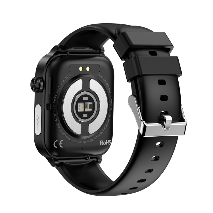 ET570 1.96 inch Color Screen Smart Watch Silicone Strap, Support Bluetooth Call / ECG(Black) - Smart Watches by PMC Jewellery | Online Shopping South Africa | PMC Jewellery
