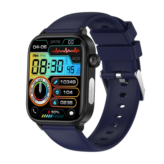 ET570 1.96 inch Color Screen Smart Watch Silicone Strap, Support Bluetooth Call / ECG(Blue) - Smart Watches by PMC Jewellery | Online Shopping South Africa | PMC Jewellery