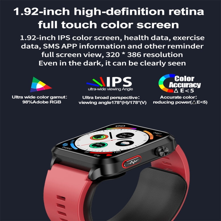 S11 1.92 inch Color Screen Smart Watch, Support Air Pump + Balloon Type Accurate Blood Pressure Testing / ECG(Black) - Smart Watches by PMC Jewellery | Online Shopping South Africa | PMC Jewellery