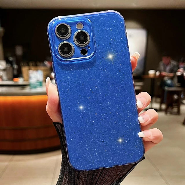 For iPhone 16 Pro Jelly Glitter Solid Color TPU Phone Case(Dark Blue) - iPhone 16 Pro Cases by PMC Jewellery | Online Shopping South Africa | PMC Jewellery | Buy Now Pay Later Mobicred