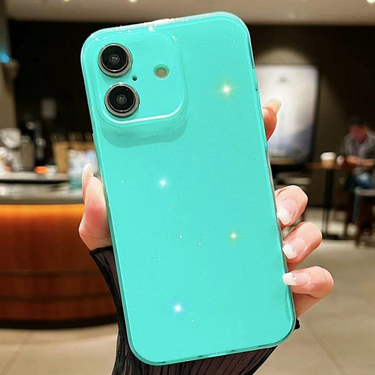 For iPhone 16 Plus Jelly Glitter Solid Color TPU Phone Case(Green) - iPhone 16 Plus Cases by PMC Jewellery | Online Shopping South Africa | PMC Jewellery | Buy Now Pay Later Mobicred