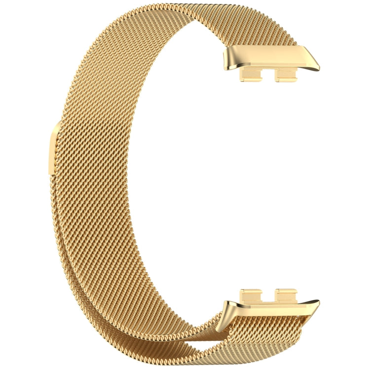 For Honor Band 9 Milan Magnetic Steel Mesh Watch Band(Gold) - Watch Bands by PMC Jewellery | Online Shopping South Africa | PMC Jewellery