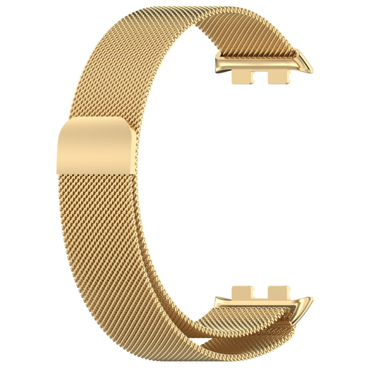 For Honor Band 9 Milan Magnetic Steel Mesh Watch Band(Gold) - Watch Bands by PMC Jewellery | Online Shopping South Africa | PMC Jewellery