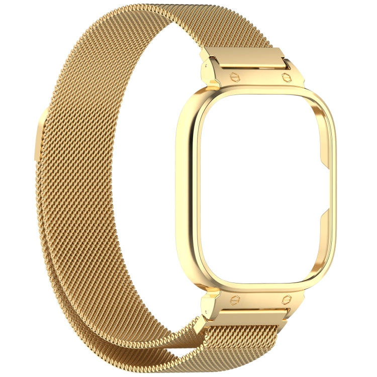 For CMF Watch Pro D395 Metal Frame + Milanese Integrated Magnetic Watch Band(Gold) - Watch Bands by PMC Jewellery | Online Shopping South Africa | PMC Jewellery