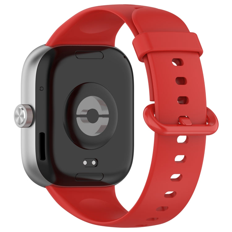 For Xiaomi  Mi Band 8 Pro Solid Color Colorful Buckle Silicone Watch Band(Red) - Watch Bands by PMC Jewellery | Online Shopping South Africa | PMC Jewellery