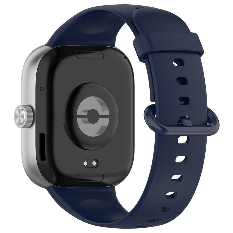 For Xiaomi  Mi Band 8 Pro Solid Color Colorful Buckle Silicone Watch Band(Dark Blue) - Watch Bands by PMC Jewellery | Online Shopping South Africa | PMC Jewellery