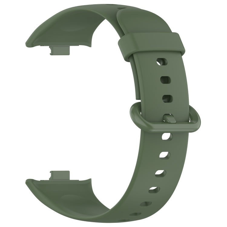 For Xiaomi  Mi Band 8 Pro Solid Color Colorful Buckle Silicone Watch Band(Dark Green) - Watch Bands by PMC Jewellery | Online Shopping South Africa | PMC Jewellery