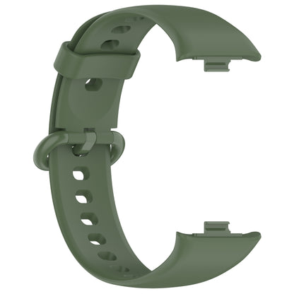 For Xiaomi  Mi Band 8 Pro Solid Color Colorful Buckle Silicone Watch Band(Dark Green) - Watch Bands by PMC Jewellery | Online Shopping South Africa | PMC Jewellery