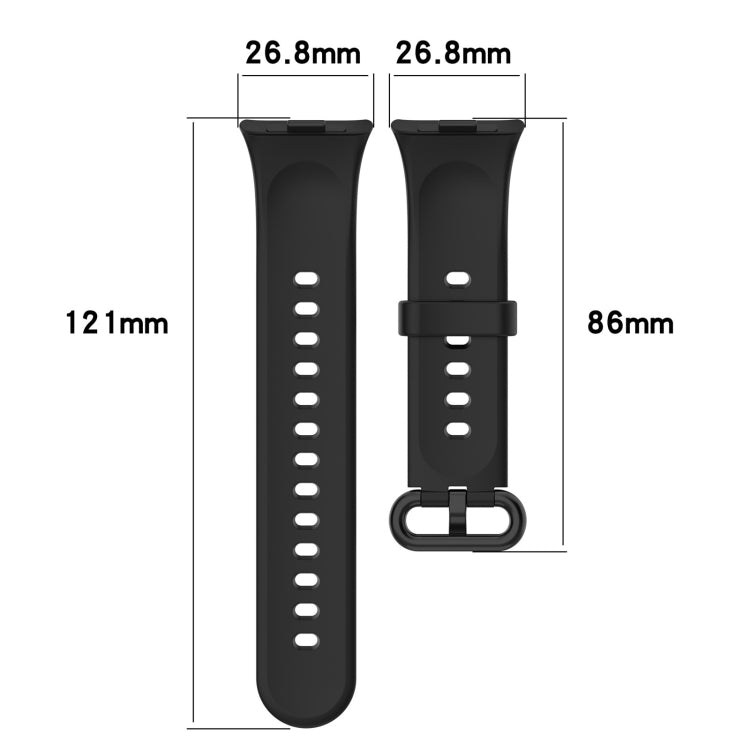 For Xiaomi  Mi Band 8 Pro Solid Color Colorful Buckle Silicone Watch Band(Teal) - Watch Bands by PMC Jewellery | Online Shopping South Africa | PMC Jewellery