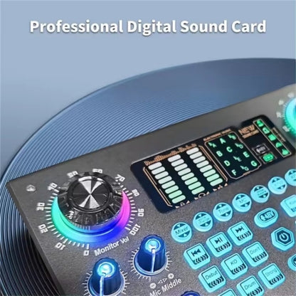 C100 Live Streaming Recording Karaoke Sound Card Mobile Audio Mixer - Live Sound Effects Processors by PMC Jewellery | Online Shopping South Africa | PMC Jewellery