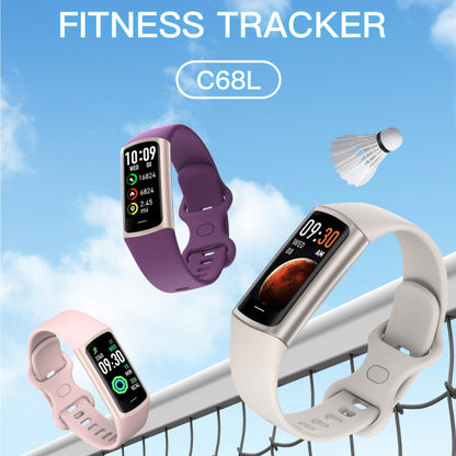 C68L IP67 Waterproof Smart Bracelet Sport Fitness Tracker(Black) - Smart Wristbands by PMC Jewellery | Online Shopping South Africa | PMC Jewellery