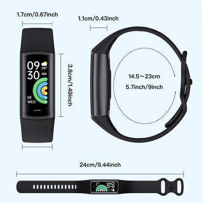 C68L IP67 Waterproof Smart Bracelet Sport Fitness Tracker(White) - Smart Wristbands by PMC Jewellery | Online Shopping South Africa | PMC Jewellery