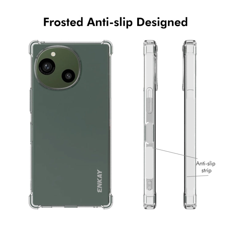 For Sharp Aquos R9 ENKAY Hat-Prince Transparent TPU Shockproof Phone Case - More Brand by ENKAY | Online Shopping South Africa | PMC Jewellery | Buy Now Pay Later Mobicred