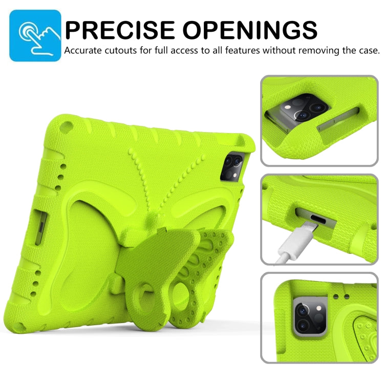 For iPad Air 11 2024 Butterfly Bracket EVA Shockproof Tablet Case(Grass Green) - iPad Air 11 2024 Cases by PMC Jewellery | Online Shopping South Africa | PMC Jewellery | Buy Now Pay Later Mobicred