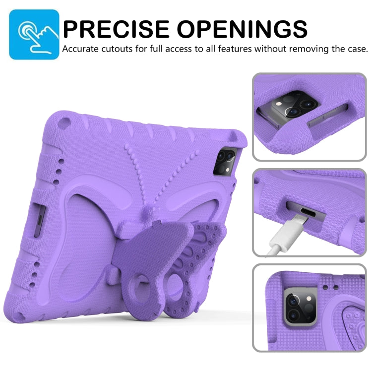 For iPad Pro 11 2024 Butterfly Bracket EVA Shockproof Tablet Case(Light Purple) - iPad Pro 11 2024 Cases by PMC Jewellery | Online Shopping South Africa | PMC Jewellery | Buy Now Pay Later Mobicred