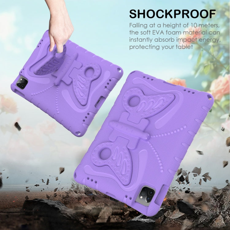 For iPad Pro 11 2024 Butterfly Bracket EVA Shockproof Tablet Case(Light Purple) - iPad Pro 11 2024 Cases by PMC Jewellery | Online Shopping South Africa | PMC Jewellery | Buy Now Pay Later Mobicred