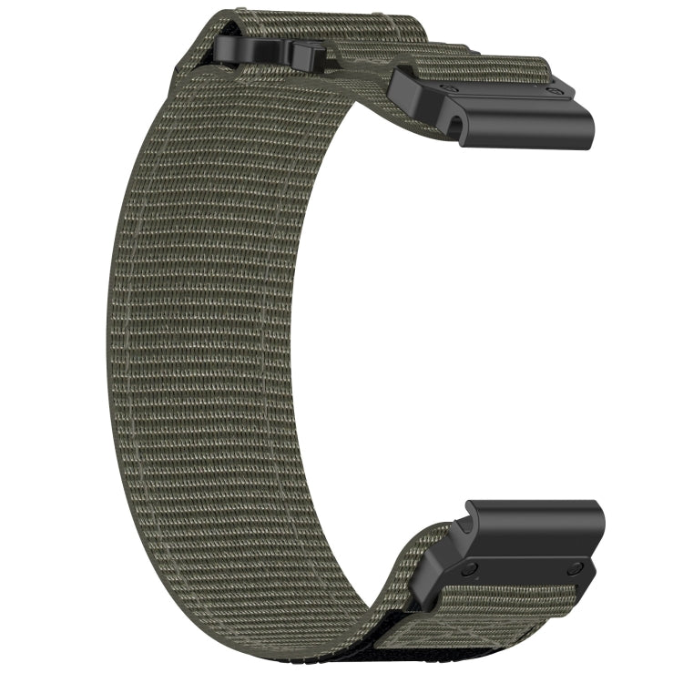 For Garmin Instinct Crossover Solar 22mm Nylon Hook And Loop Fastener Watch Band(Grey) - Watch Bands by PMC Jewellery | Online Shopping South Africa | PMC Jewellery