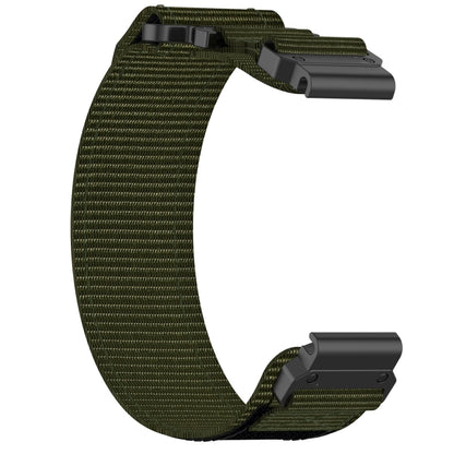 For Garmin Epix Pro 42mm 20mm Nylon Hook And Loop Fastener Watch Band(Army Green) - Watch Bands by PMC Jewellery | Online Shopping South Africa | PMC Jewellery