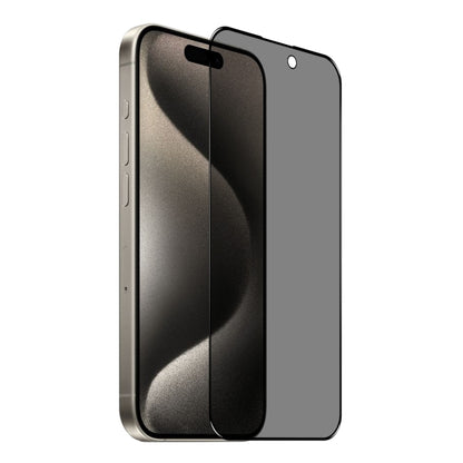 For iPhone 15 Pro NORTHJO A++ 28 Degree Privacy Full Glue Silk Printing Tempered Glass Film - iPhone 15 Pro Tempered Glass by NORTHJO | Online Shopping South Africa | PMC Jewellery