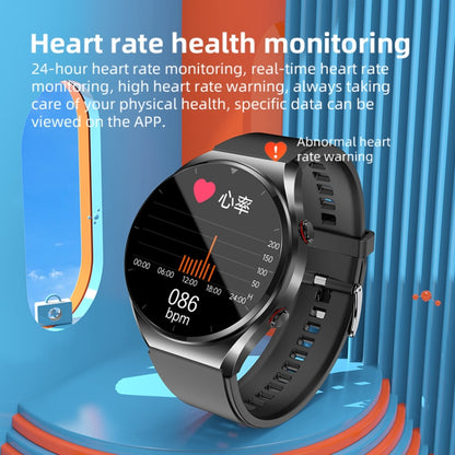 E09 Pro 1.32 inch Color Screen Smart Watch, Support Bluetooth Call / ECG Electrocardiogram(Silver) - Smart Watches by PMC Jewellery | Online Shopping South Africa | PMC Jewellery | Buy Now Pay Later Mobicred