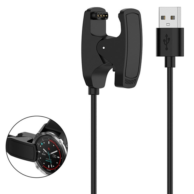 For Garmin Descent G1 Solar Smart Watch USB Charging Cable With Data Function(Black) - Charger by PMC Jewellery | Online Shopping South Africa | PMC Jewellery | Buy Now Pay Later Mobicred