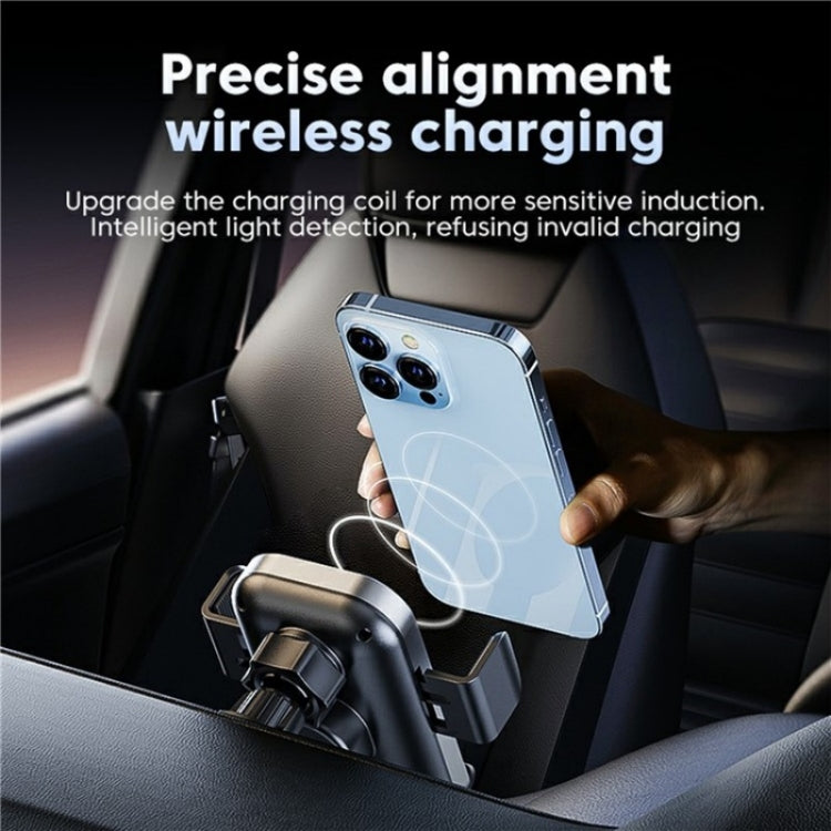 X12 Car Air Vent Touch Sensing Wireless Phone Charger Holder(Silver) - Wireless Charging Pads by PMC Jewellery | Online Shopping South Africa | PMC Jewellery | Buy Now Pay Later Mobicred