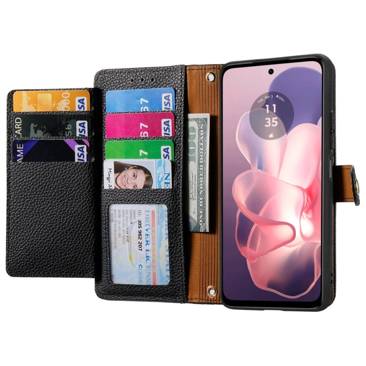 For Motorola Moto G Power 5G 2024 Love Zipper Lanyard Leather Phone Case(Black) - Motorola Cases by PMC Jewellery | Online Shopping South Africa | PMC Jewellery | Buy Now Pay Later Mobicred