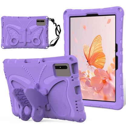 For Samsung Galaxy Tab S9 FE X510 Butterfly Bracket EVA Shockproof Tablet Case(Light Purple) - Galaxy Tab S9 FE by PMC Jewellery | Online Shopping South Africa | PMC Jewellery | Buy Now Pay Later Mobicred